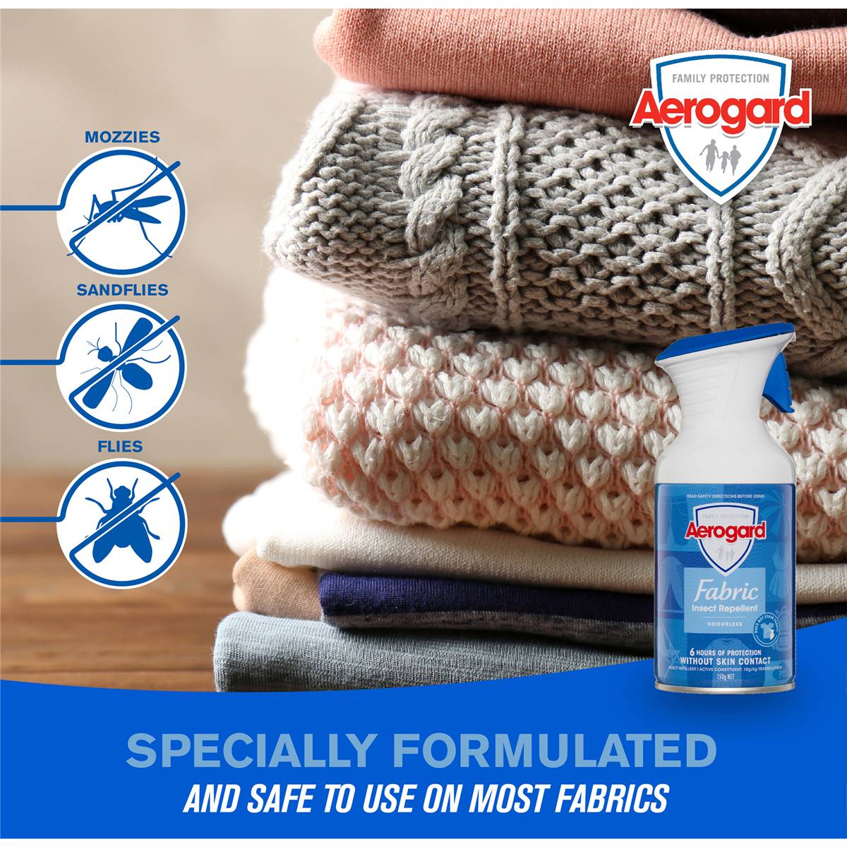 Aerogard Odourless Insect Repellent Fabric Spray 150g Woolworths