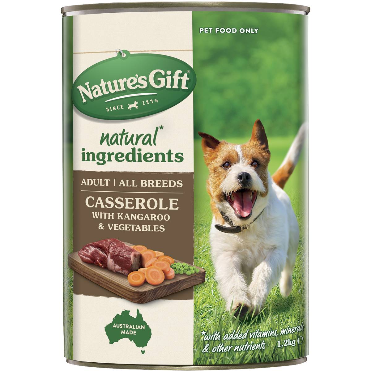 Nature's Gift Adult Wet Dog Food Casserole With Kangaroo & Vegetables 1