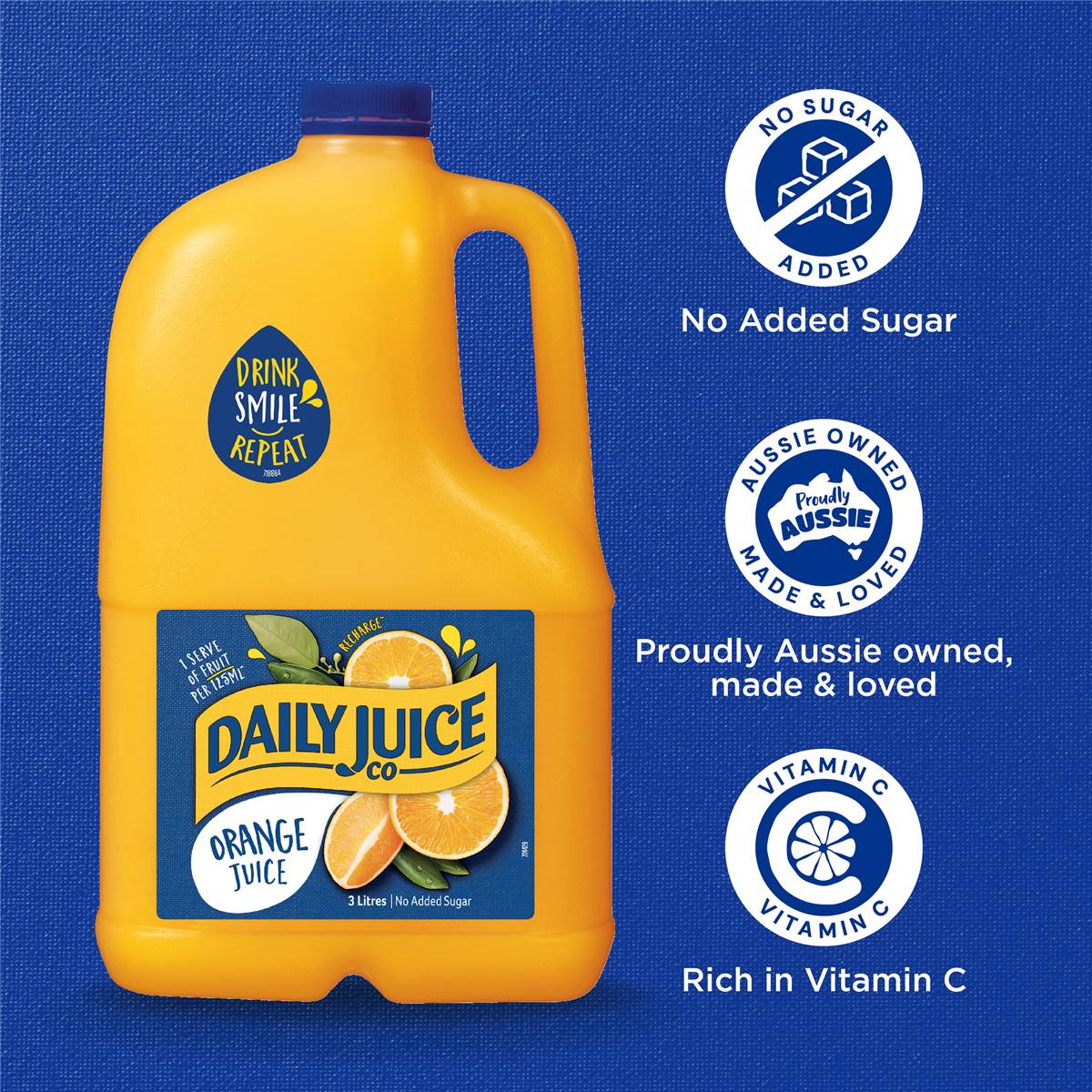 Daily Juice Co Orange Juice No Added Sugar 3l Woolworths
