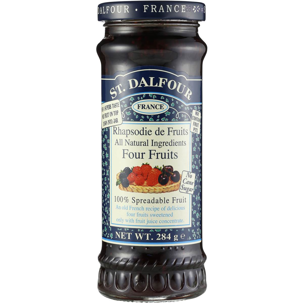 St Dalfour Four Fruits Spread No Added Sugar 284g Woolworths
