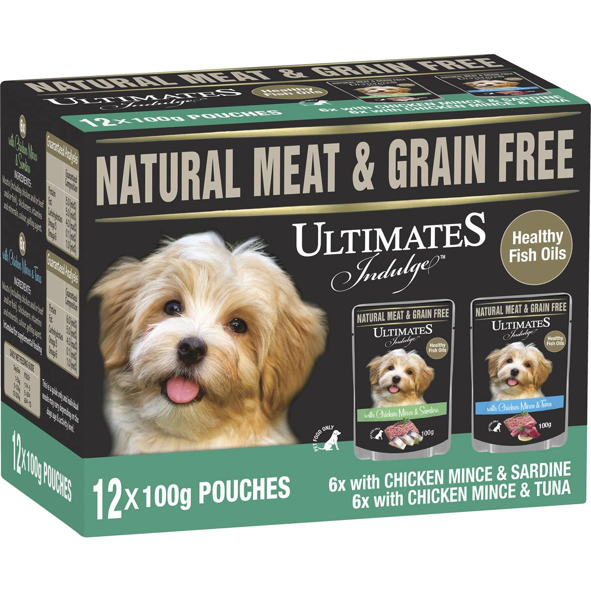 Ultimates Indulge Chicken & Tuna / Chicken & Sardines 12x100g | Woolworths