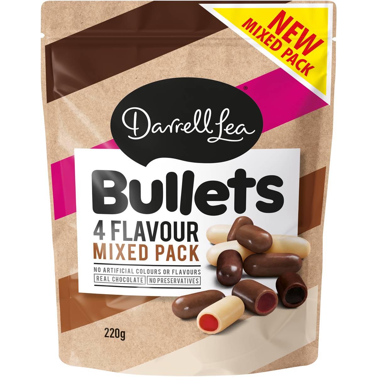 Darrell Lea Bullets 4 Flavour Mixed Pack