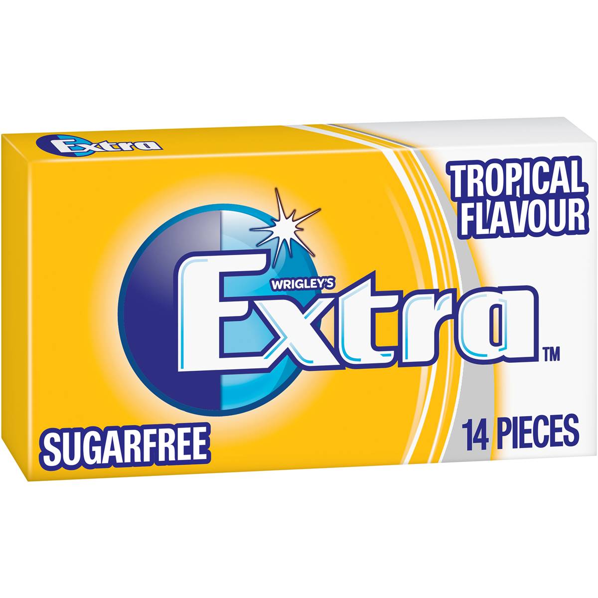 Extra Tropical Flavour Sugar Free Gum 27g | Woolworths