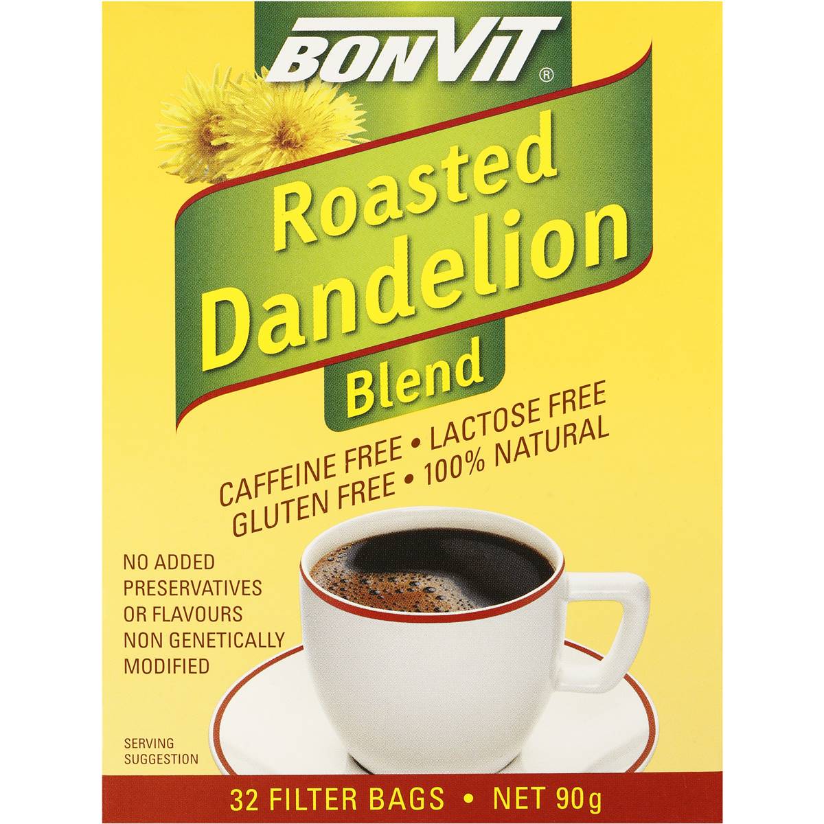 Bonvit Roasted Dandelion Tea Bags 32pk 90g Woolworths