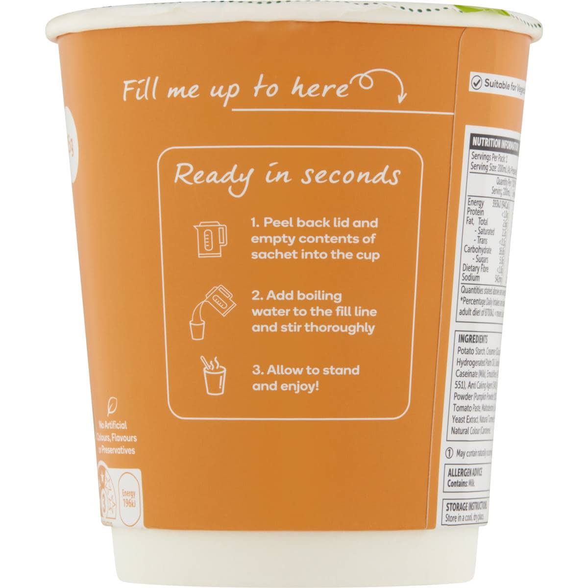 Woolworths Pumpkin Soup Cups 25g Woolworths
