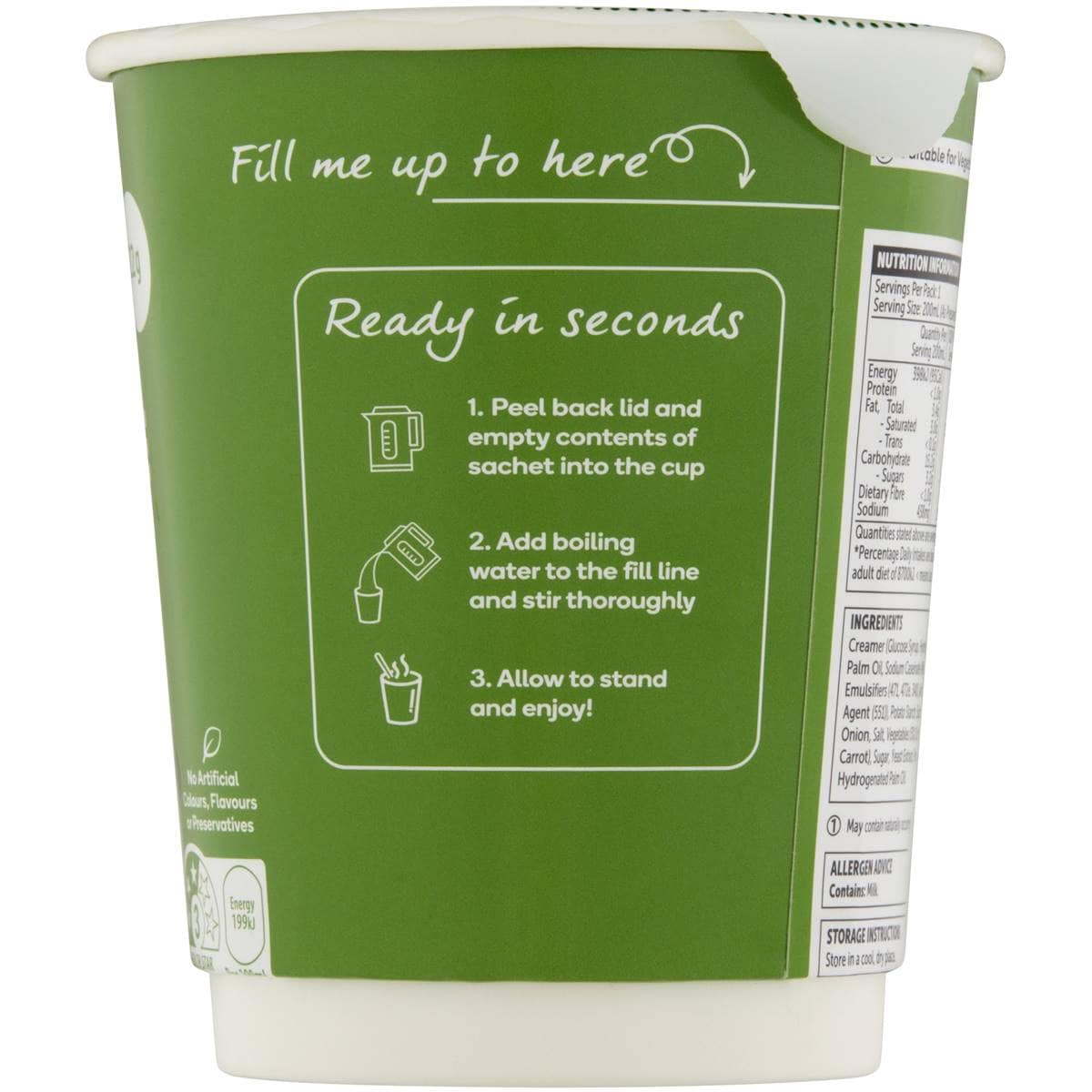 Woolworths Vegetable Soup Cups 22g Woolworths