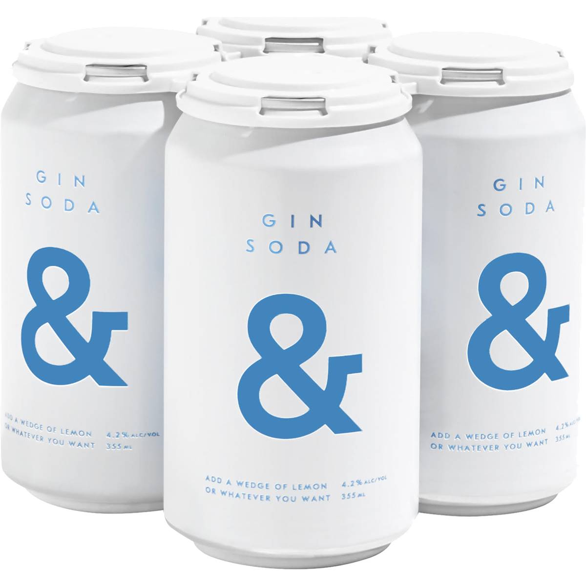 & Gin Soda 355ml Woolworths