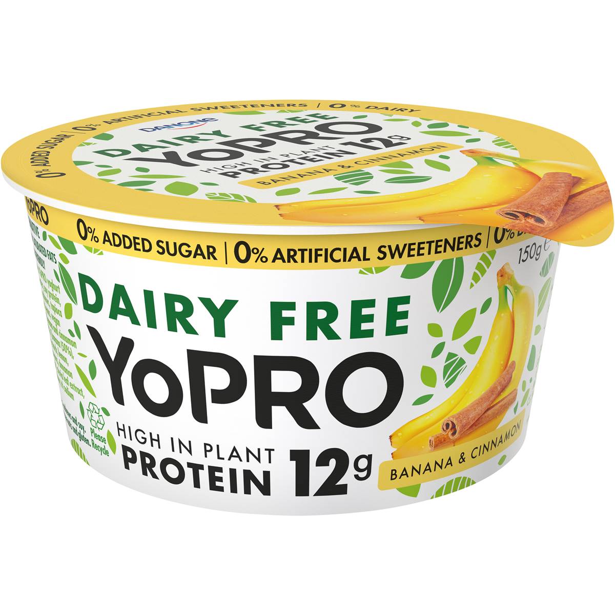Danone Yopro Dairy Free Banana Cinnamon 150g Woolworths
