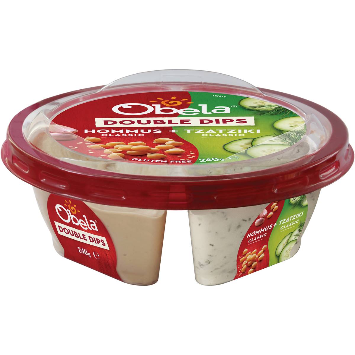 Obela Doubles Hommus & Tzatziki 240g Woolworths