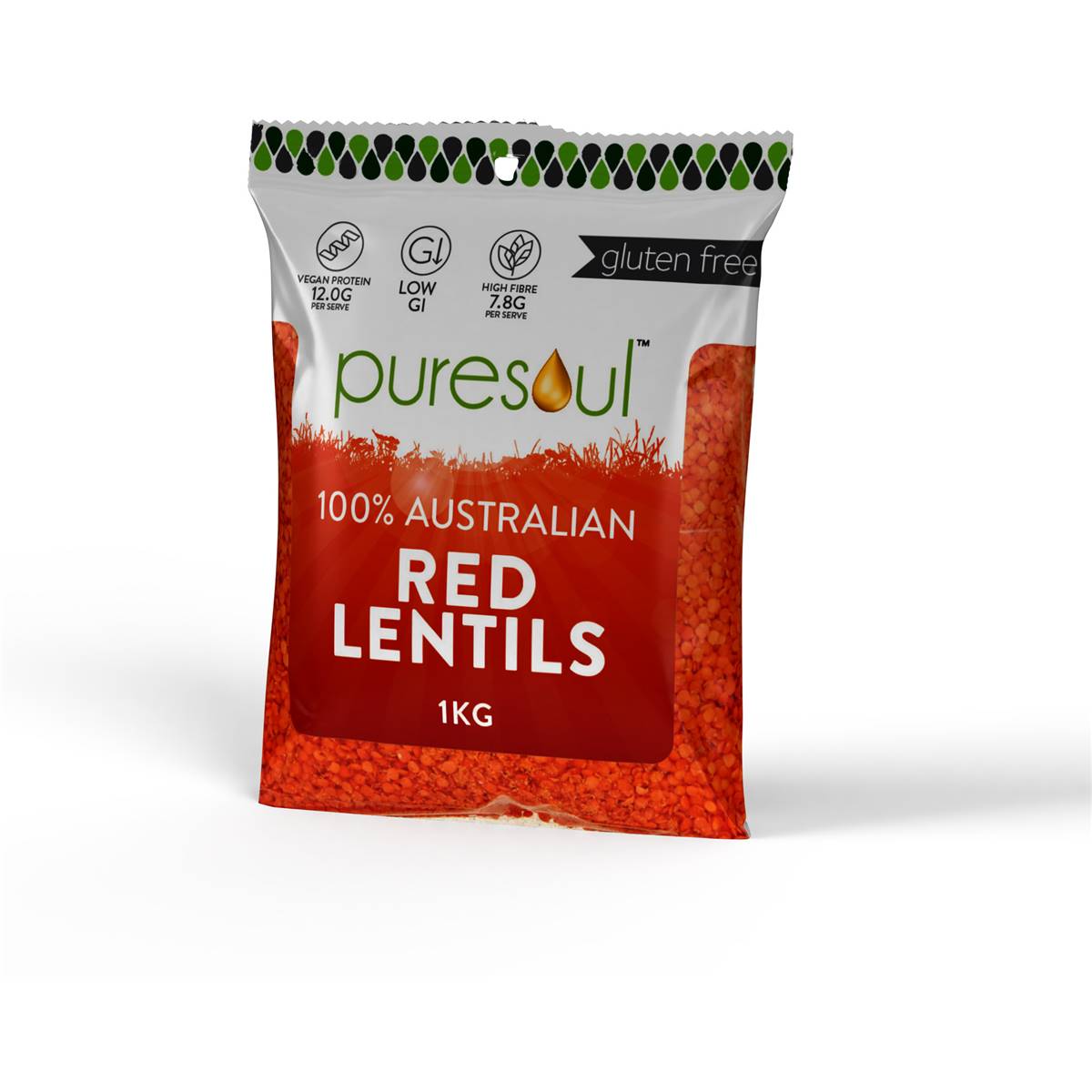 Puresoul Red Lentils Split 1kg Woolworths