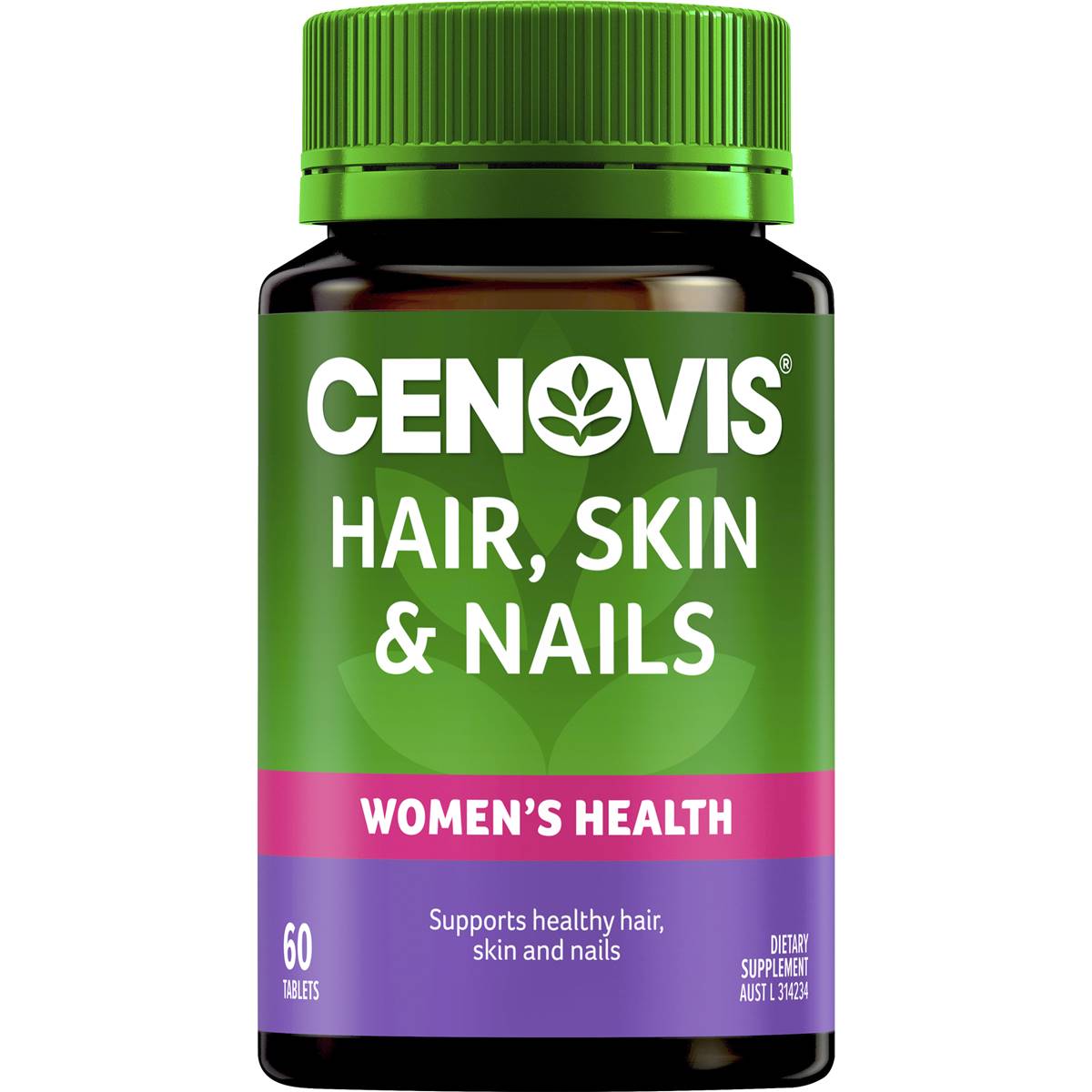 Cenovis Hair Skin & Nails Tablets With Biotin For Women's Health