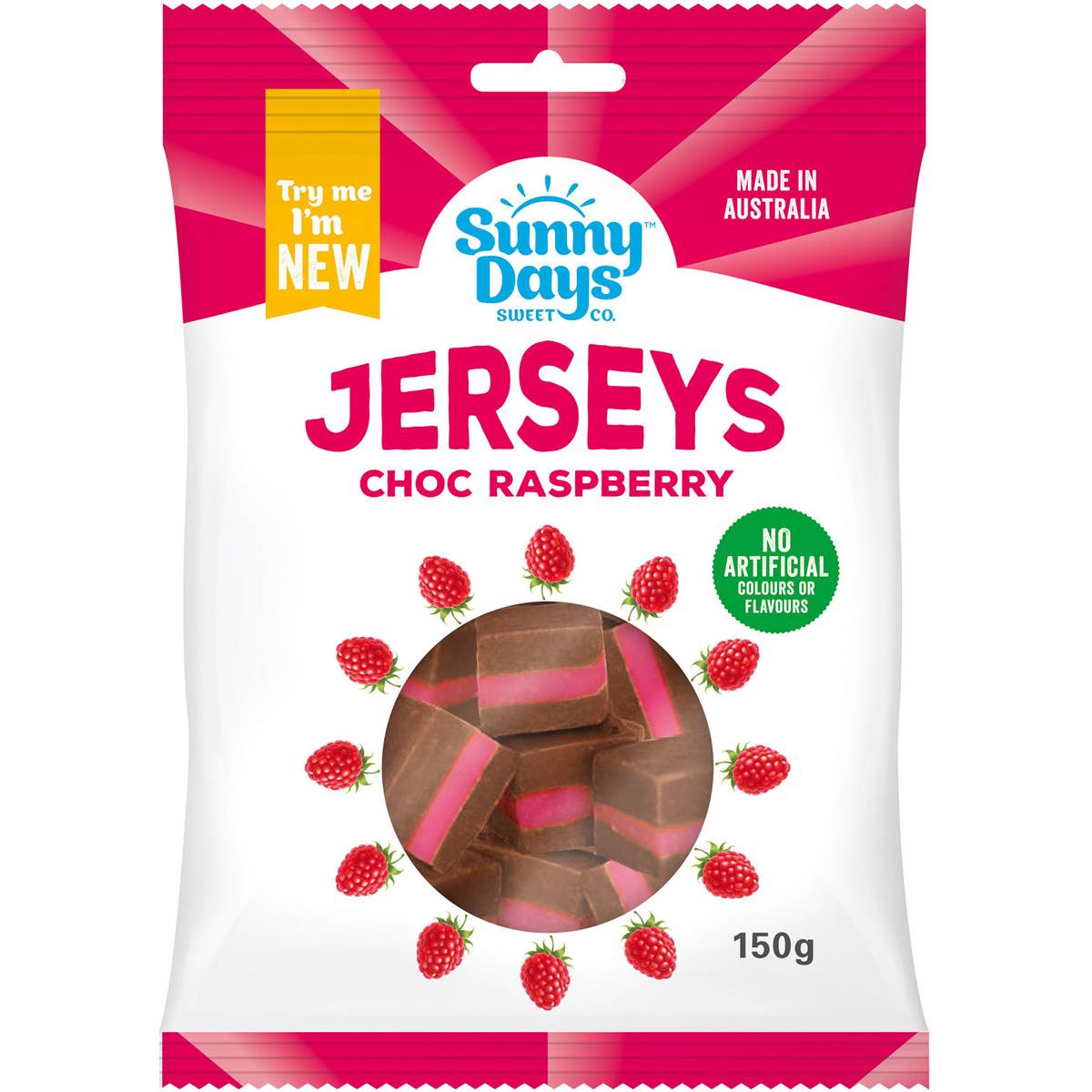 Sunny Days Sweet Co Jerseys Choc Raspberry