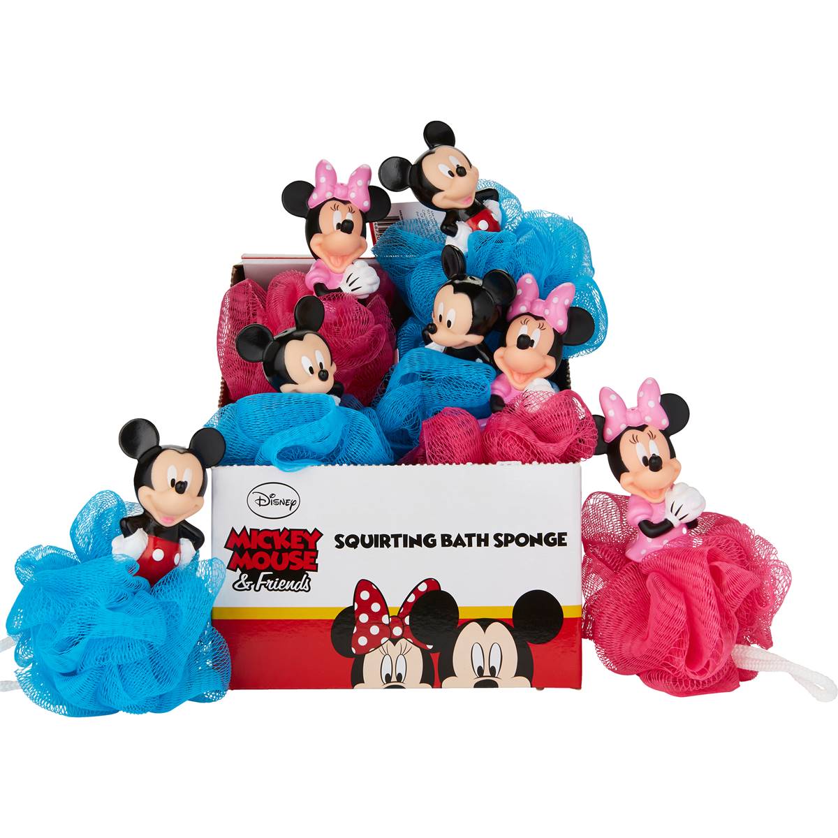 Mickey 3d Bath Sponges Assorted