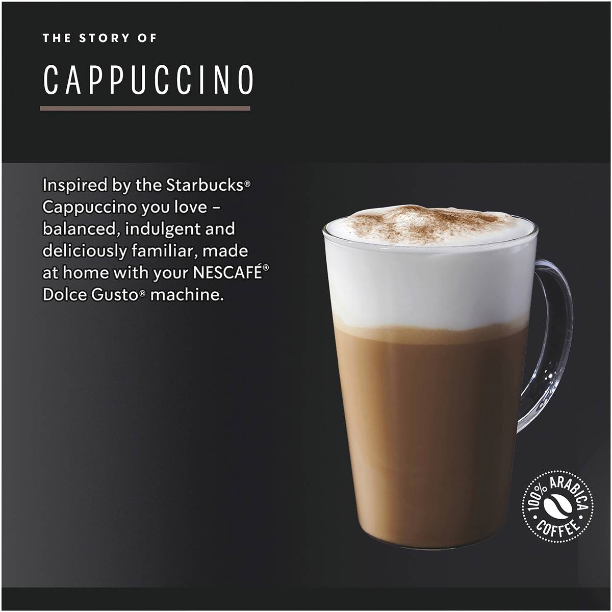 Starbucks By Nescafe Starbucks Cappuccino Dolce Gusto Coffee Pods Capsules 6 Pack Woolworths