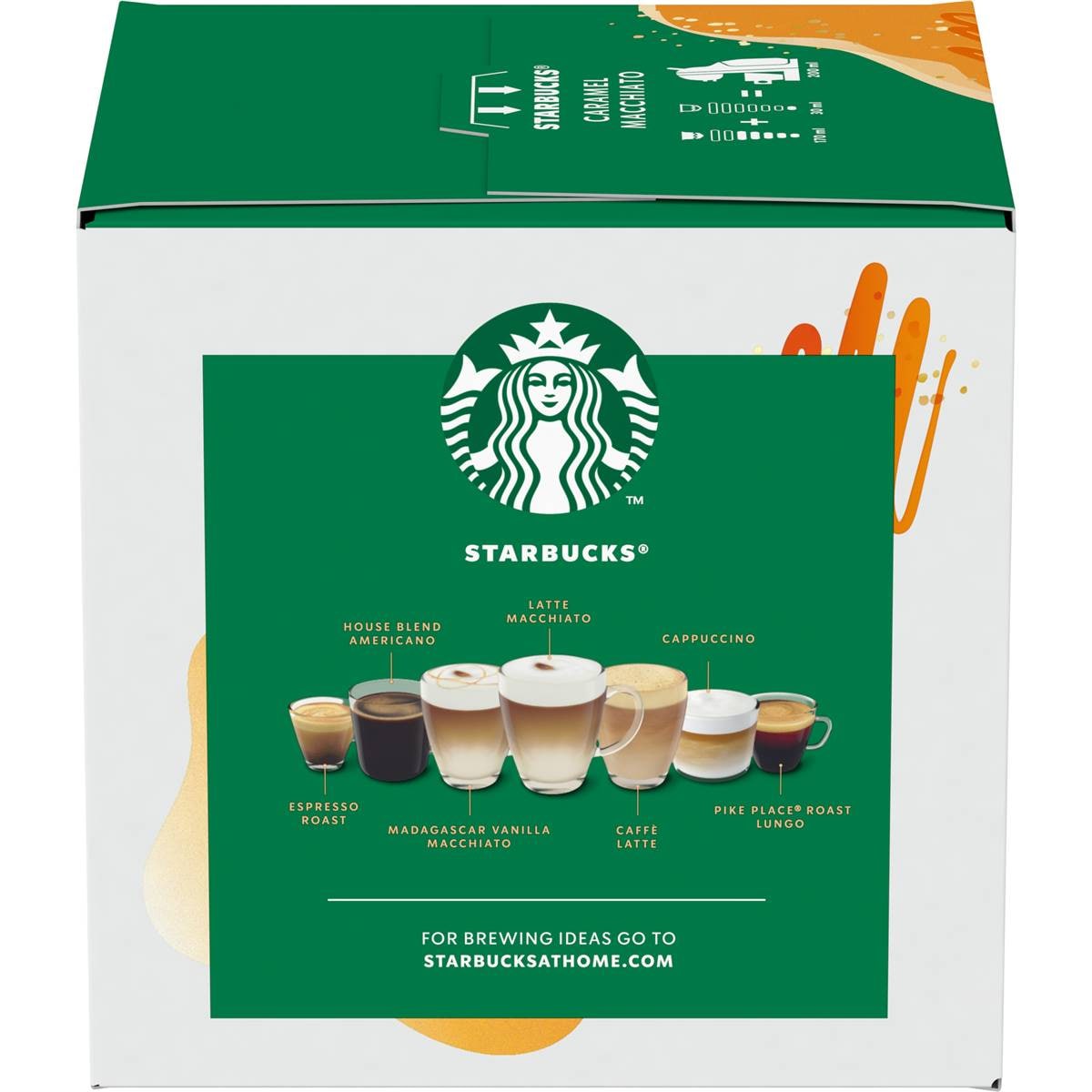 Starbucks By Nescafe Dolce Gusto Caramel Macchiato Coffee Pods Capsules 12 Pack Woolworths