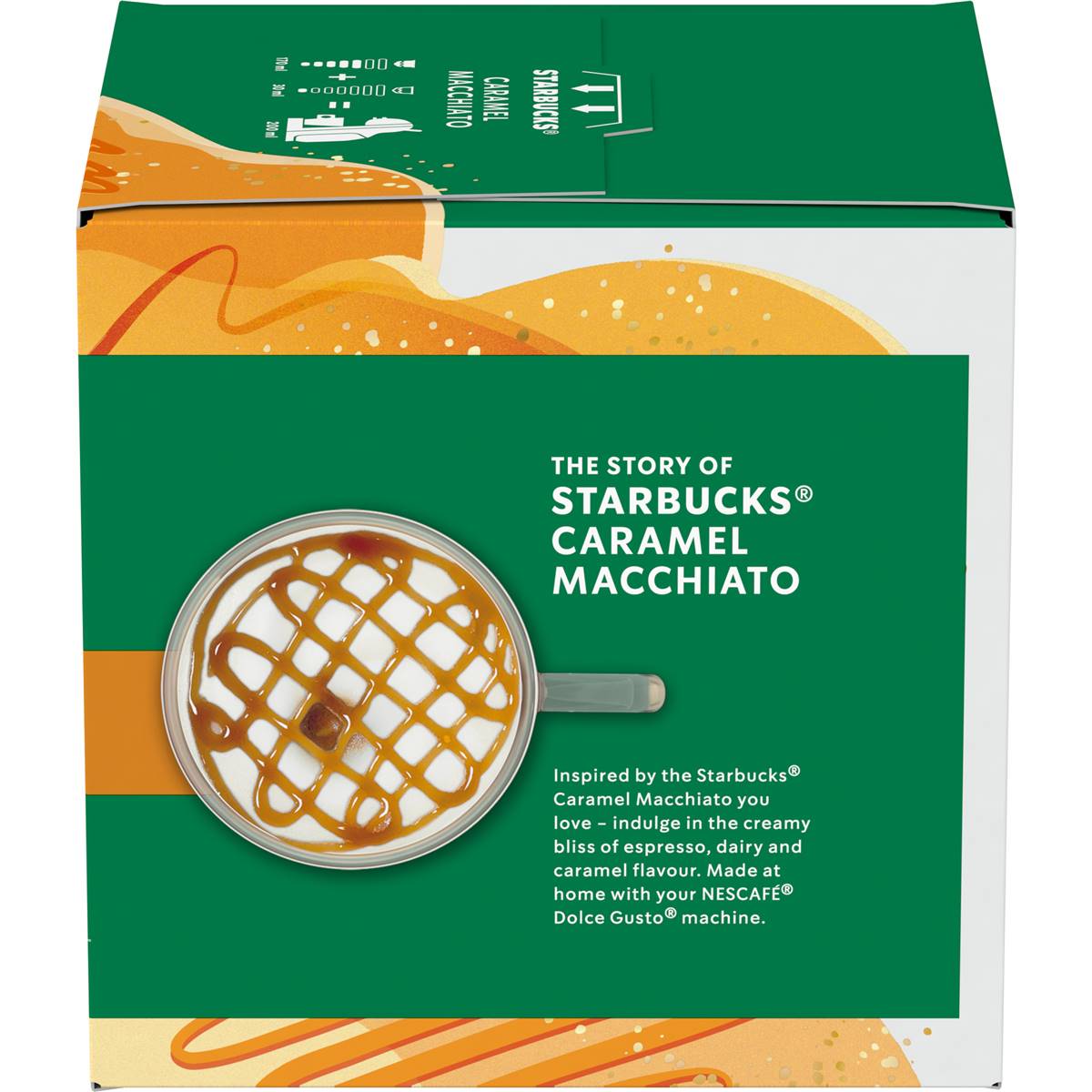 Starbucks By Nescafe Dolce Gusto Caramel Macchiato Coffee Pods Capsules ...