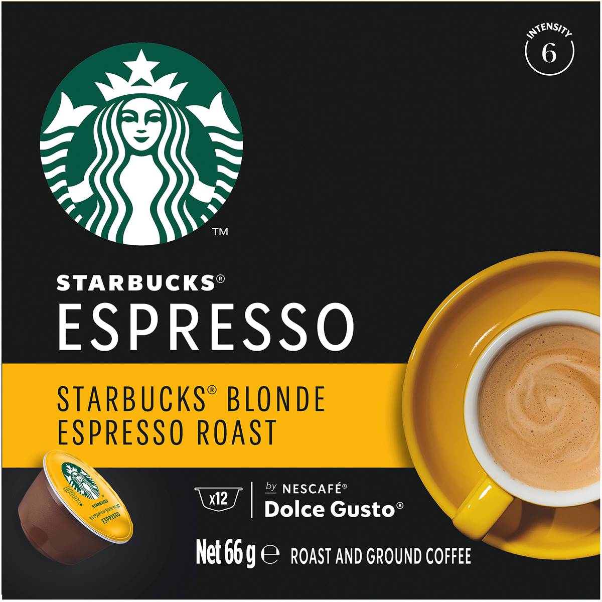 Dolce Gusto Starbucks Espresso Coffee Pods Capsules 12 Pack Woolworths