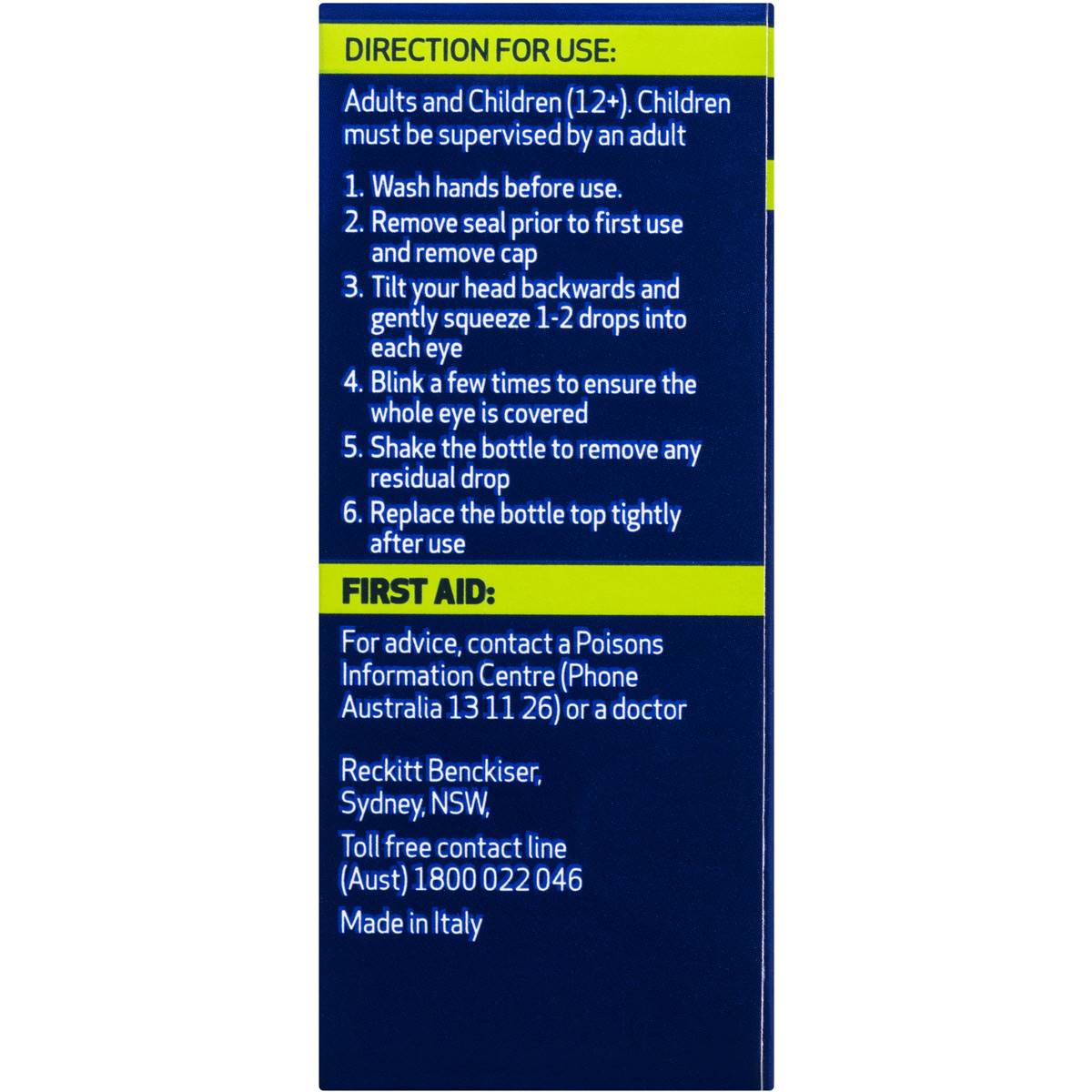 Optrex Advance Preservative Free Tired Eye Drops 10ml Woolworths