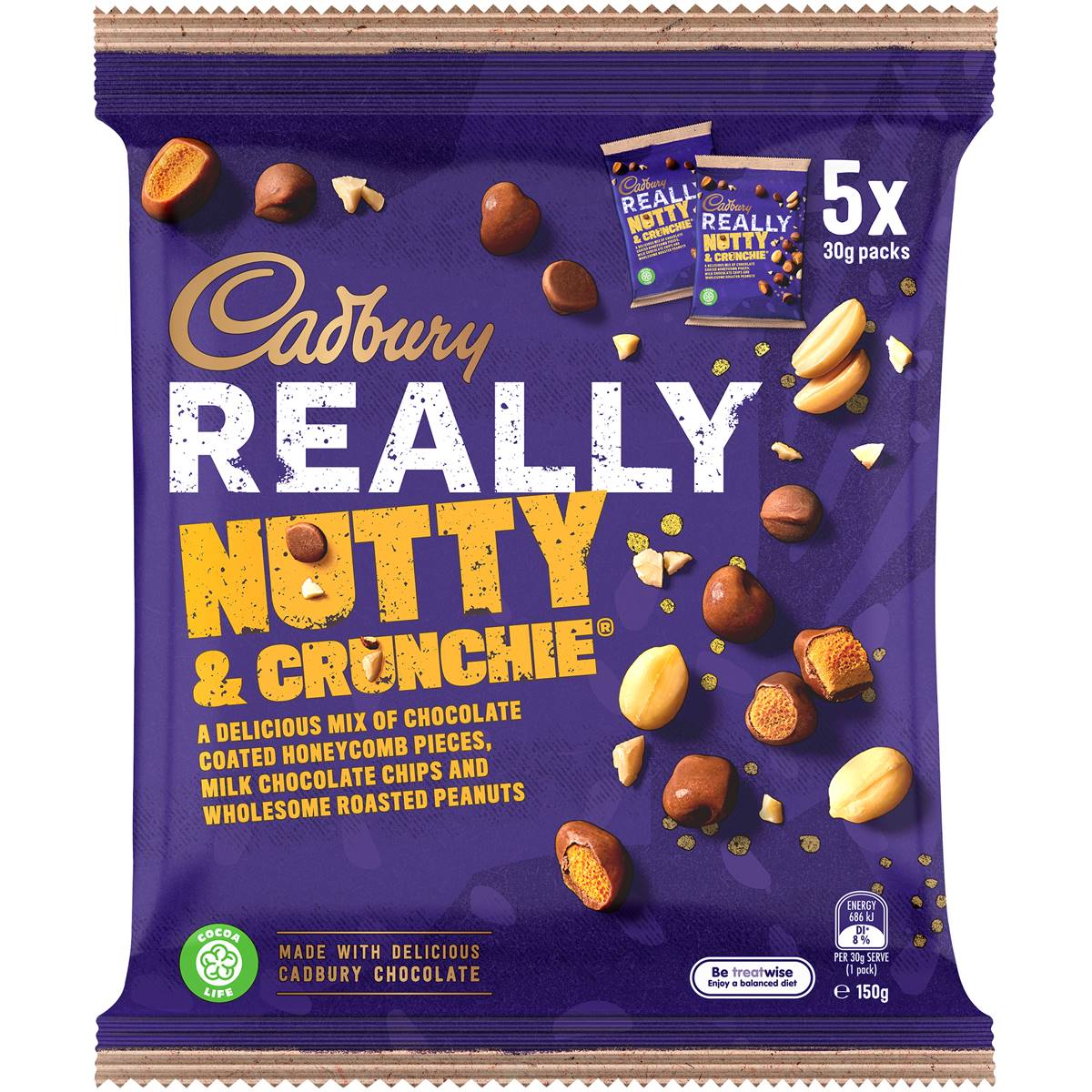 Cadbury Really Nutty And Crunchie
