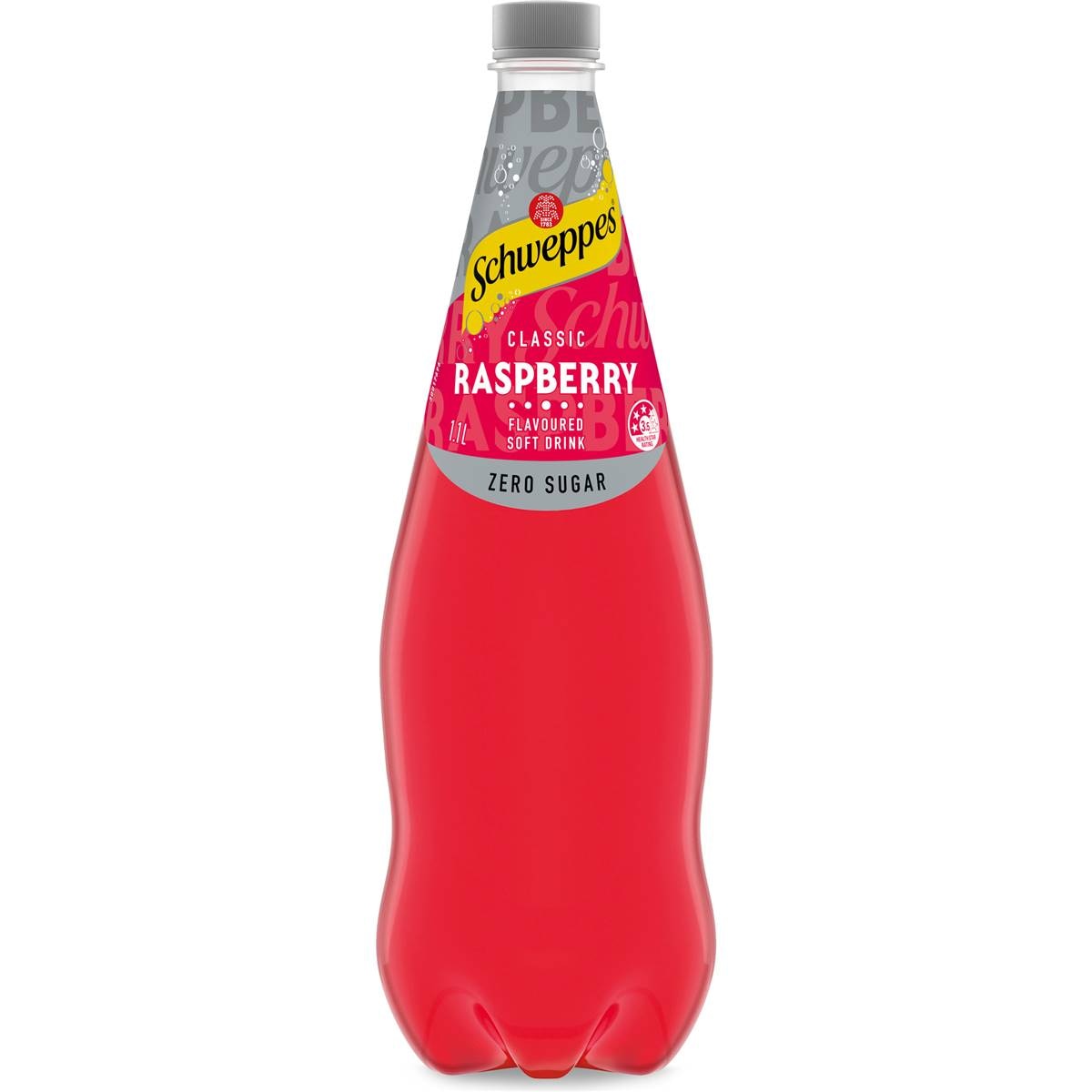 Schweppes Traditional Zero Sugar Raspberry Soft Drink Bottle 1.1l ...