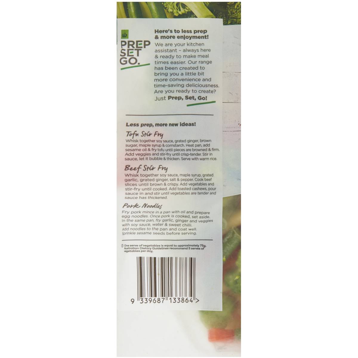 Woolworths Prep Set Go Frozen Stir Fry Mixed Vegetables 500g | Woolworths