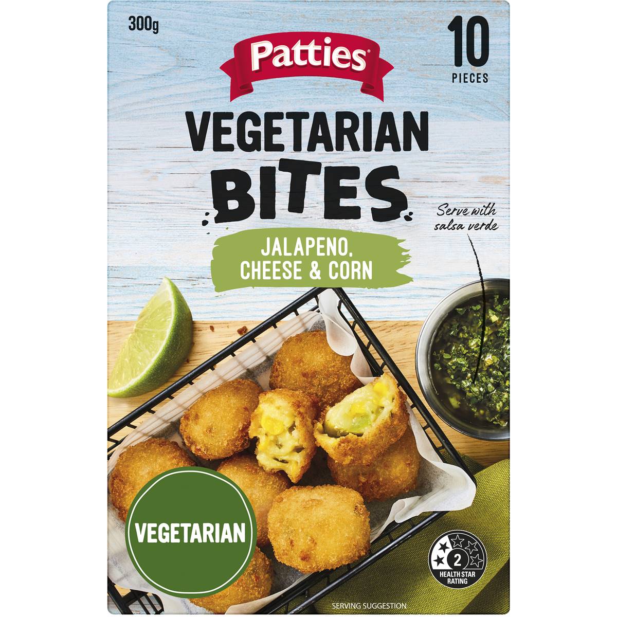 Patties Vegetarian Jalapeno Cheese & Corn Bites 300g Woolworths