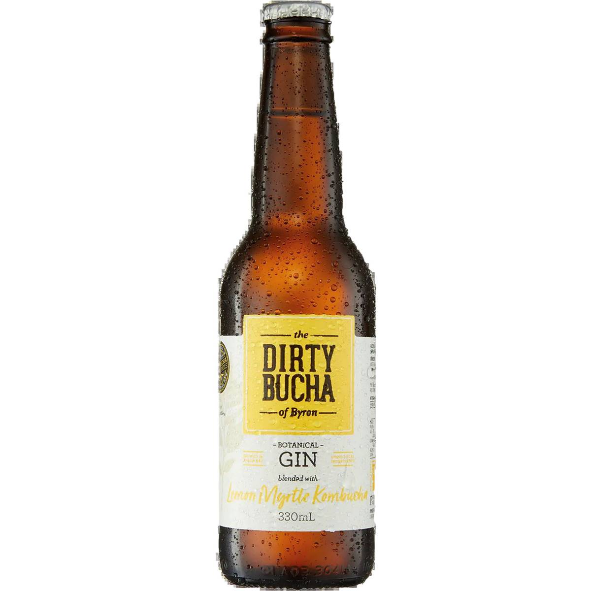 The Dirty Bucha Of Byron Gin & Lemon Myrtle Kombucha Bottle