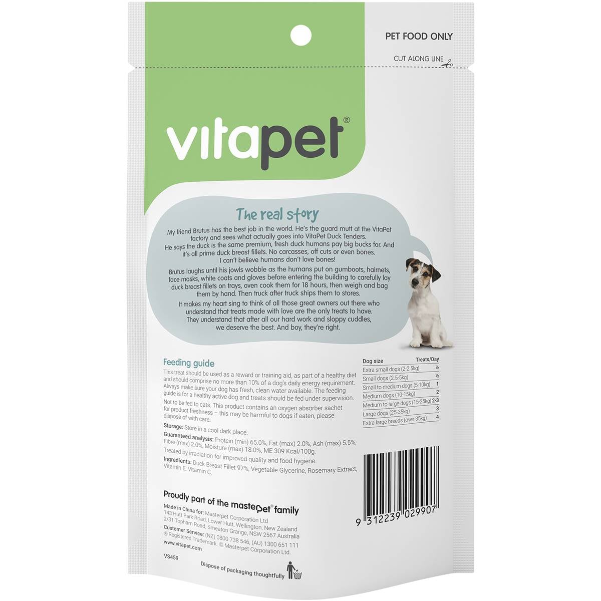 Vitapet Duck Tenders 100g Woolworths