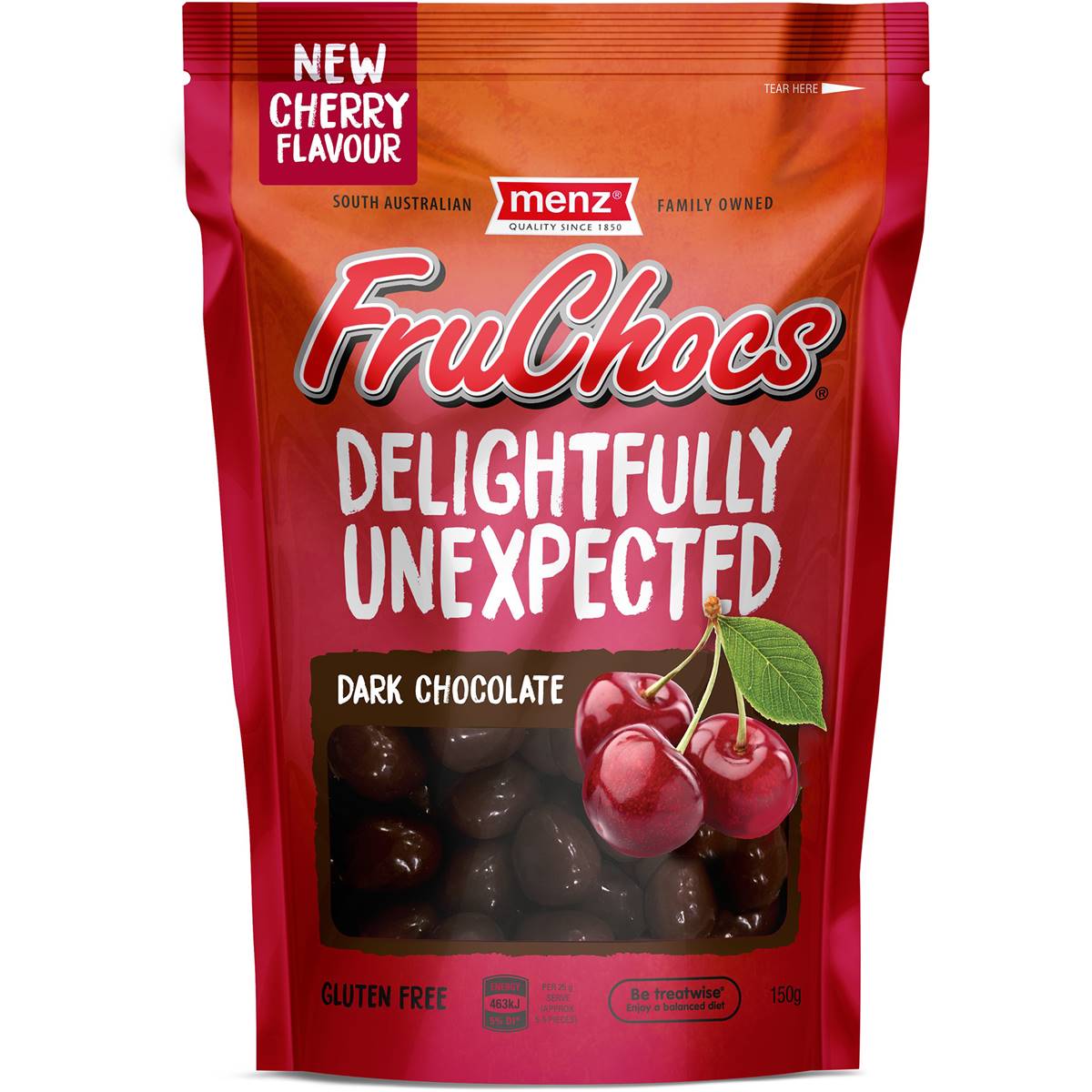 Menz Fruchocs Dark Chocolate Cherry