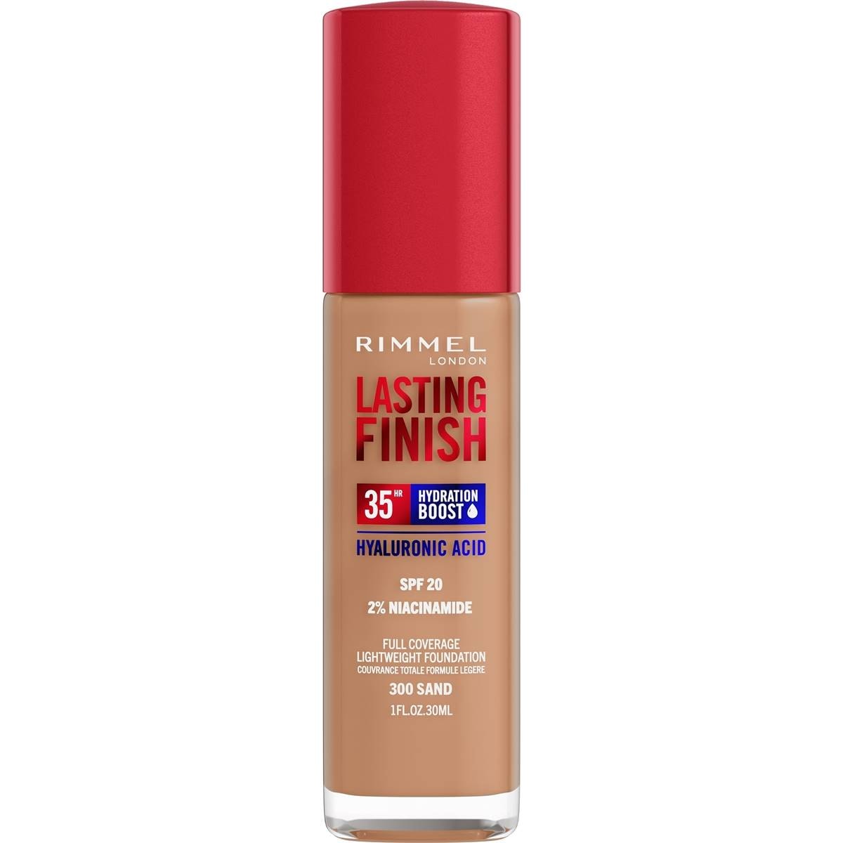 Rimmel London Lasting Finish 25h Foundation 300 Sand 30ml | Woolworths