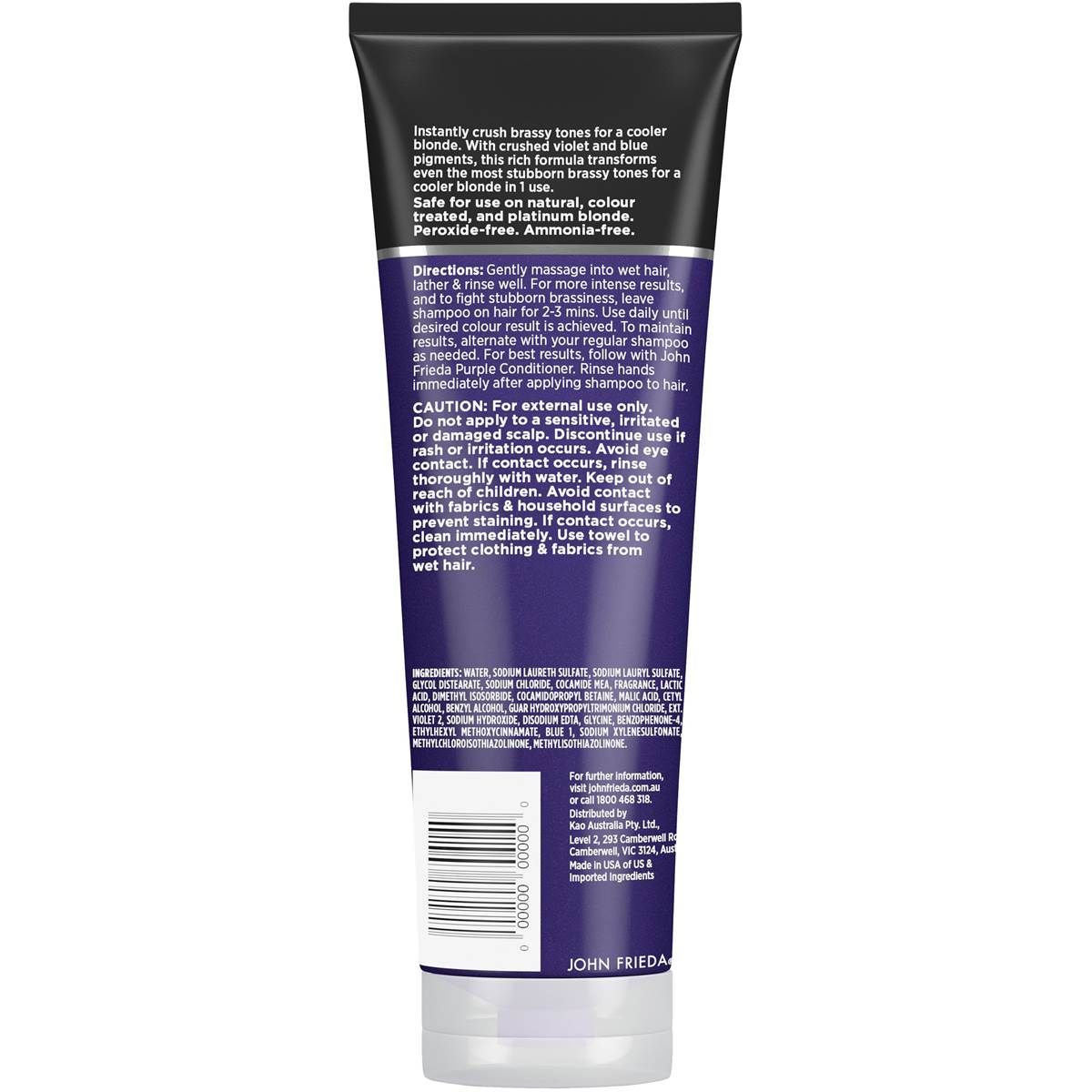 John Frieda Violet Crush Intense Purple Shampoo 250ml Woolworths