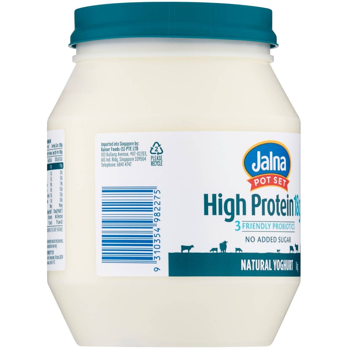 Jalna High Protein Yoghurt Natural 1kg Woolworths