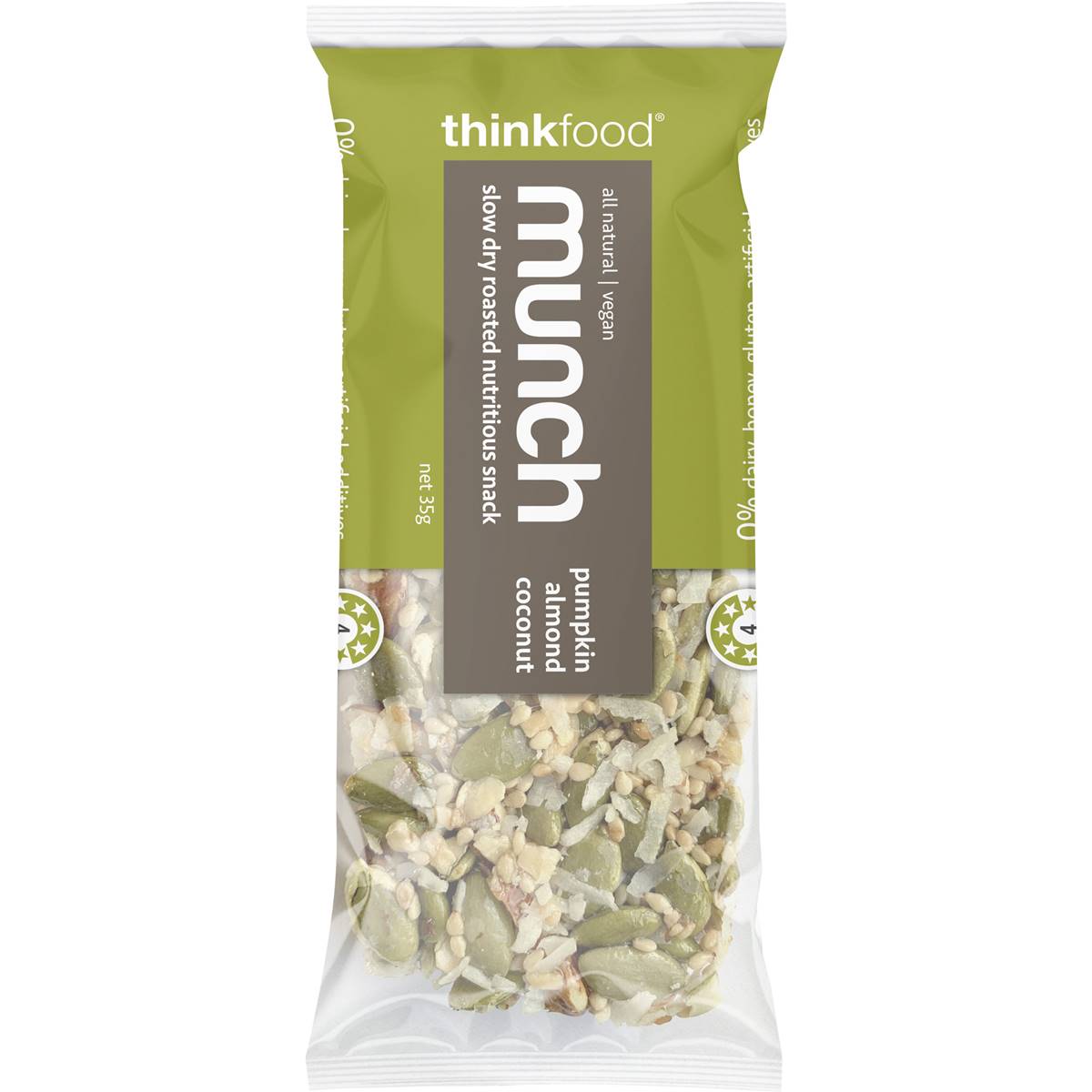 Thinkfood Munch Bar Pumpkin Almond Coconut 35g | Woolworths