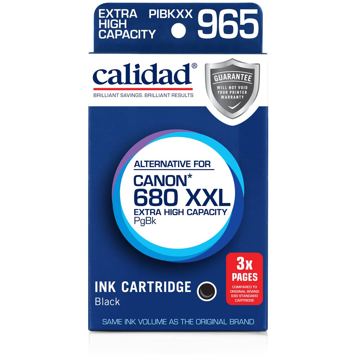 Calidad Canon 680 Black Xxl