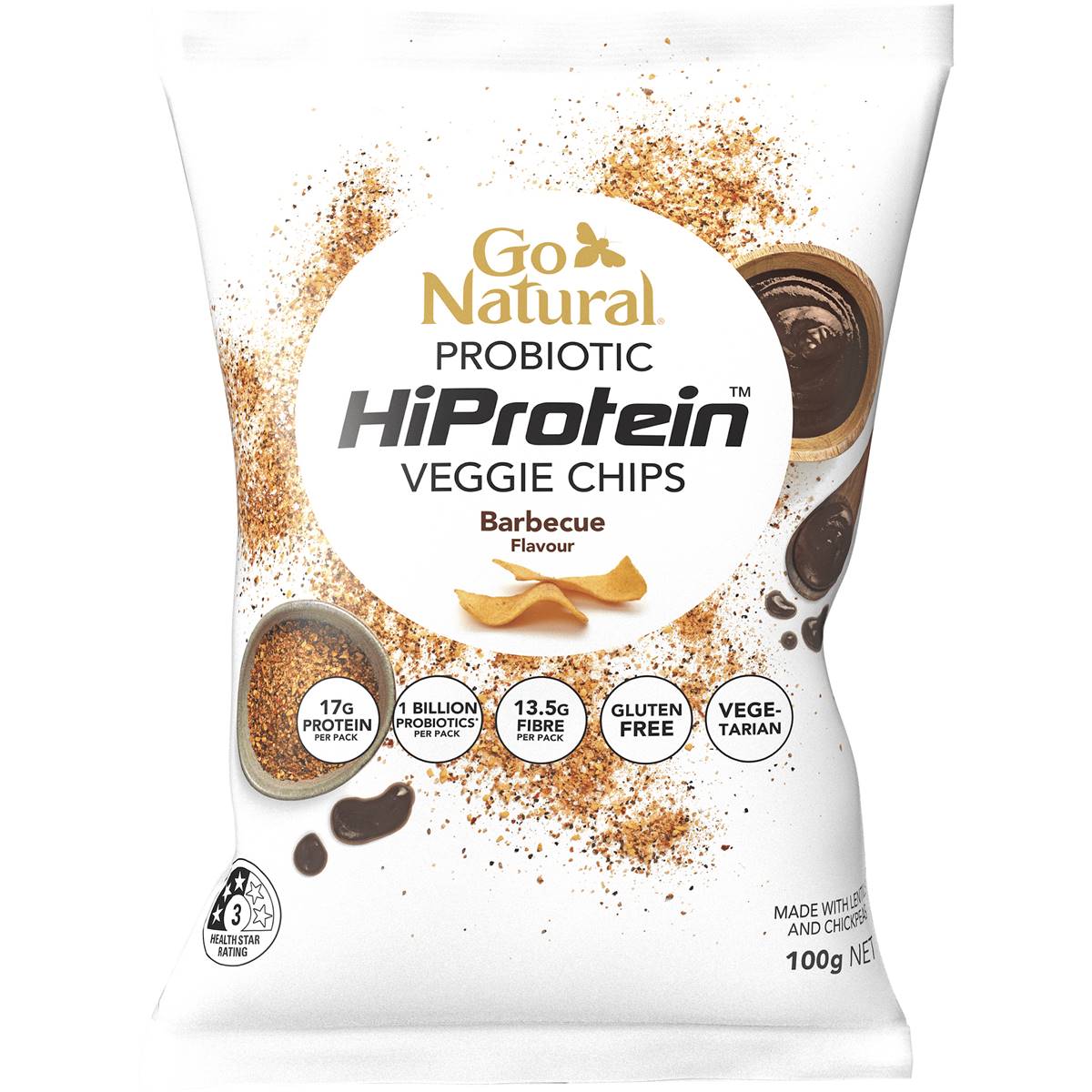 Go Natural Probiotic Chips Bbq