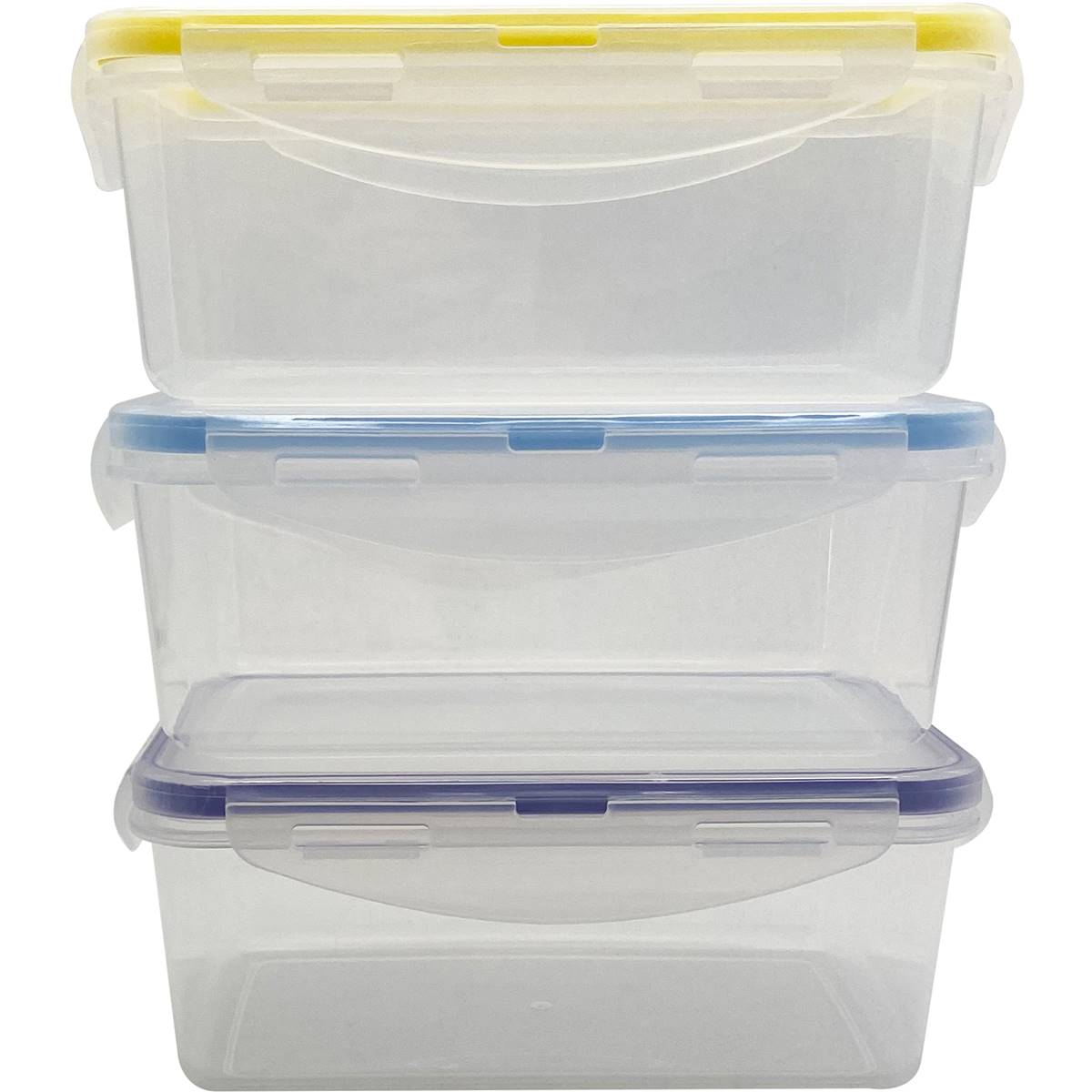 Essentials Reusable 800ml Containers 3 Pack Woolworths