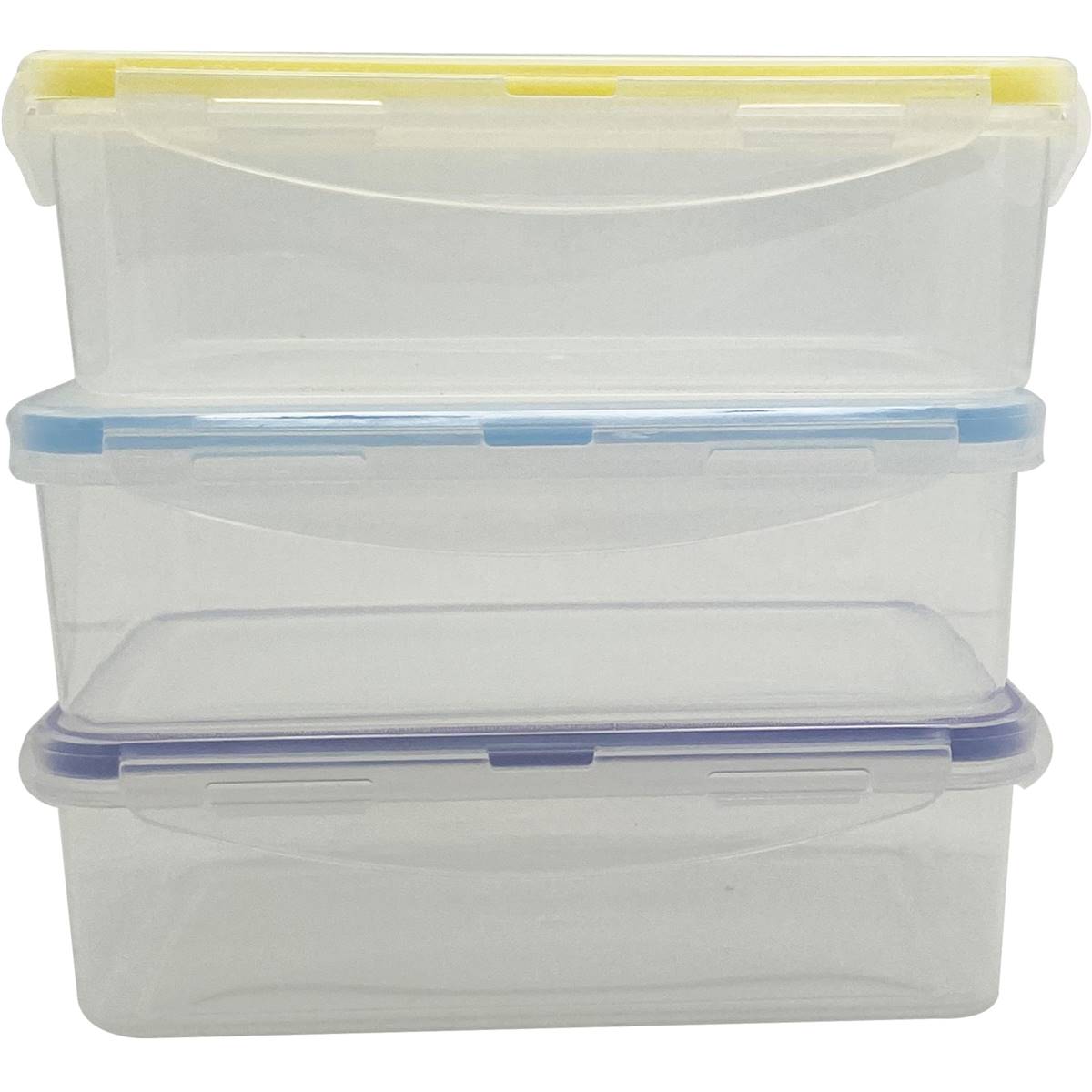Essentials Reusable 1l Containers 3 Pack Woolworths