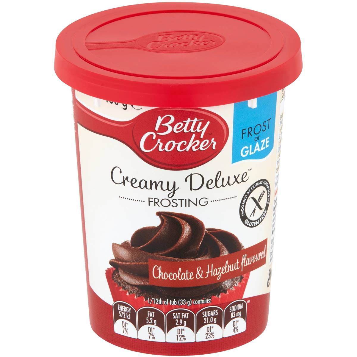 Betty Crocker Chocolate Hazelnut Frosting 400g Woolworths