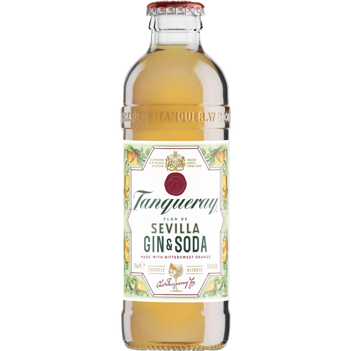 Tanqueray Sevilla Gin & Soda Bottle