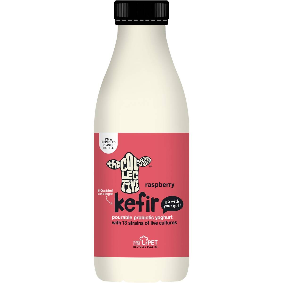 The Collective Plant Based Probiotic Kefir Pourable Yoghurt Raspberry
