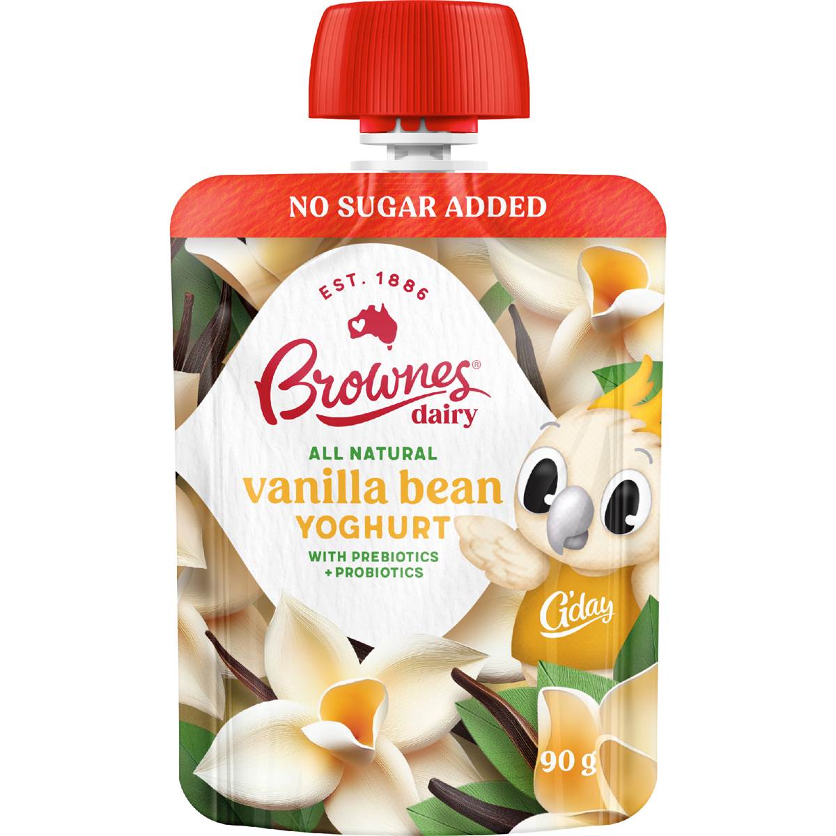 Brownes Wiggles Vanilla Bean Lactose Free 90g Woolworths