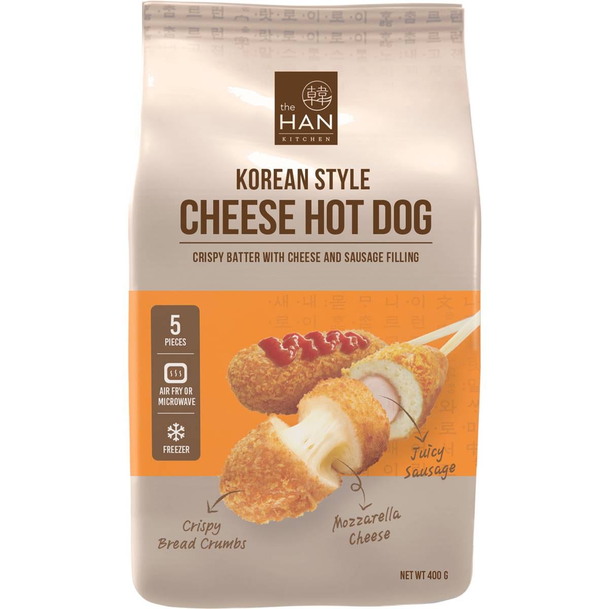 The Han Kitchen Korean Style 5 Cheese Hot Dogs 400g
