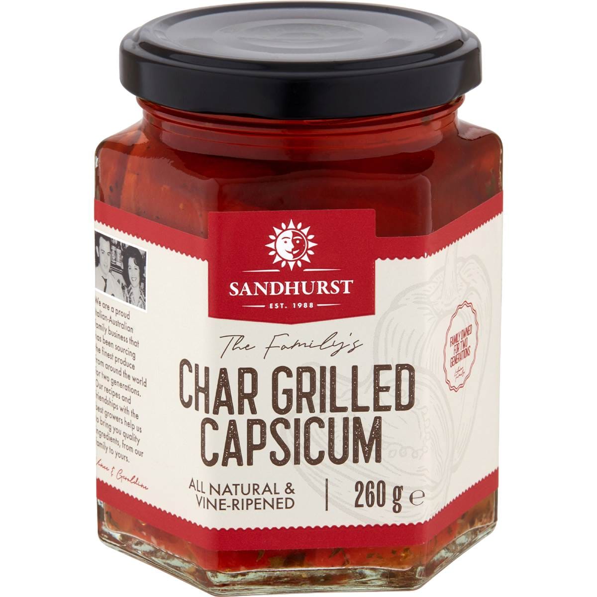 Sandhurst Capsicum Chargrilled 260g Woolworths