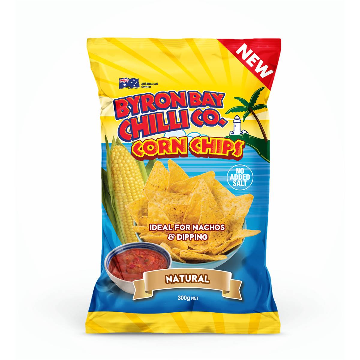 Byron Bay Chilli Co Natural Corn Chips 300g Woolworths