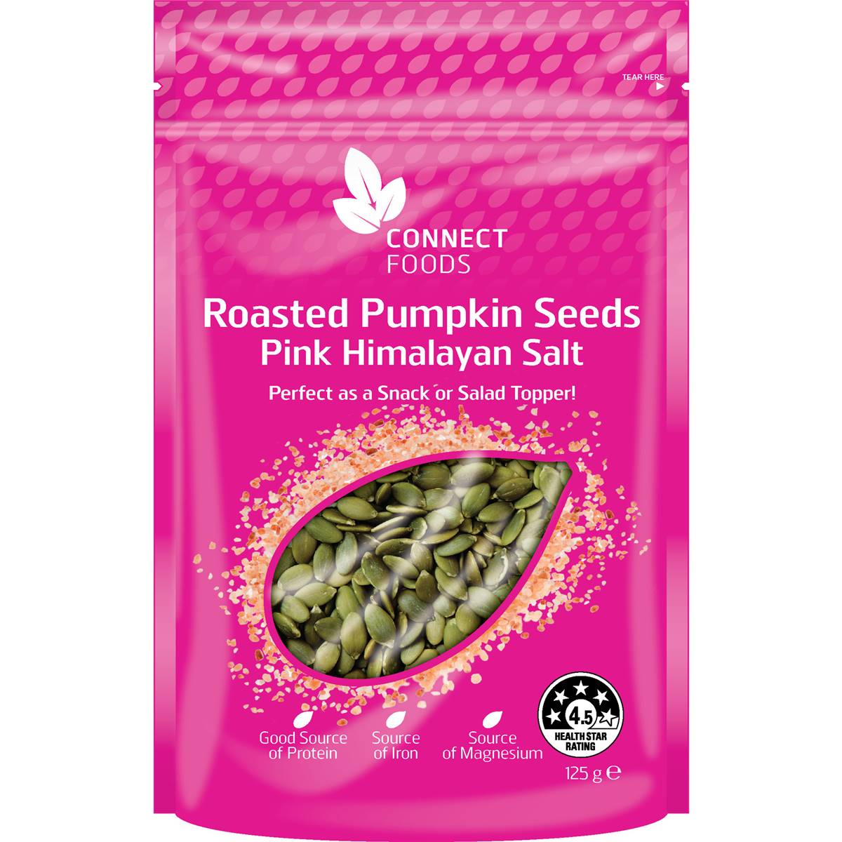 Connect Foods Pumpkin Seeds Pink Himalayan Salt