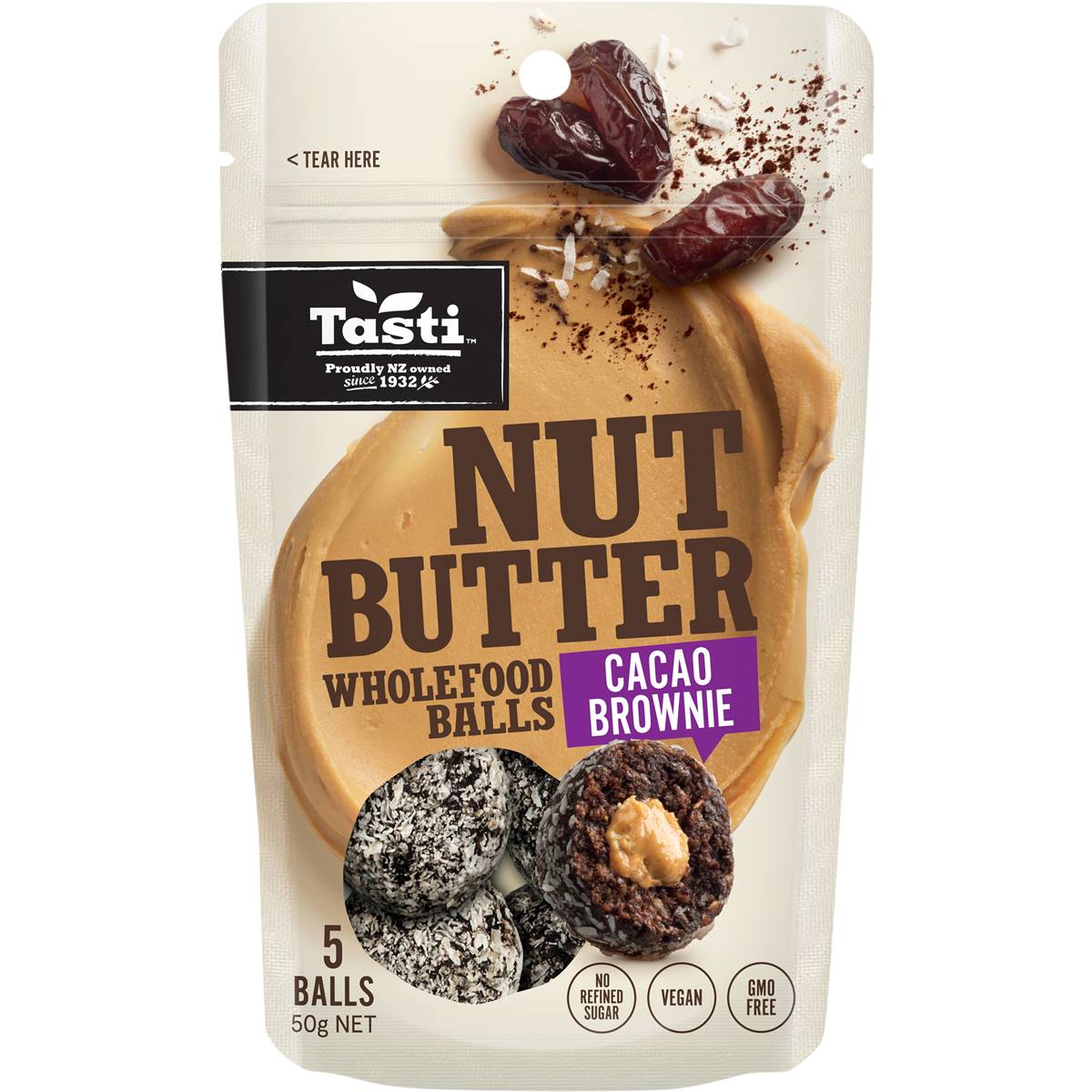 Tasti Nut Butter Balls Cacao Brownie