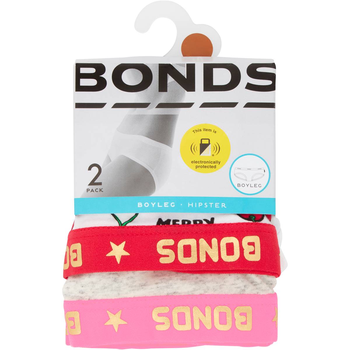 Bonds Ladies Hipster Boyleg Xmas Size 14