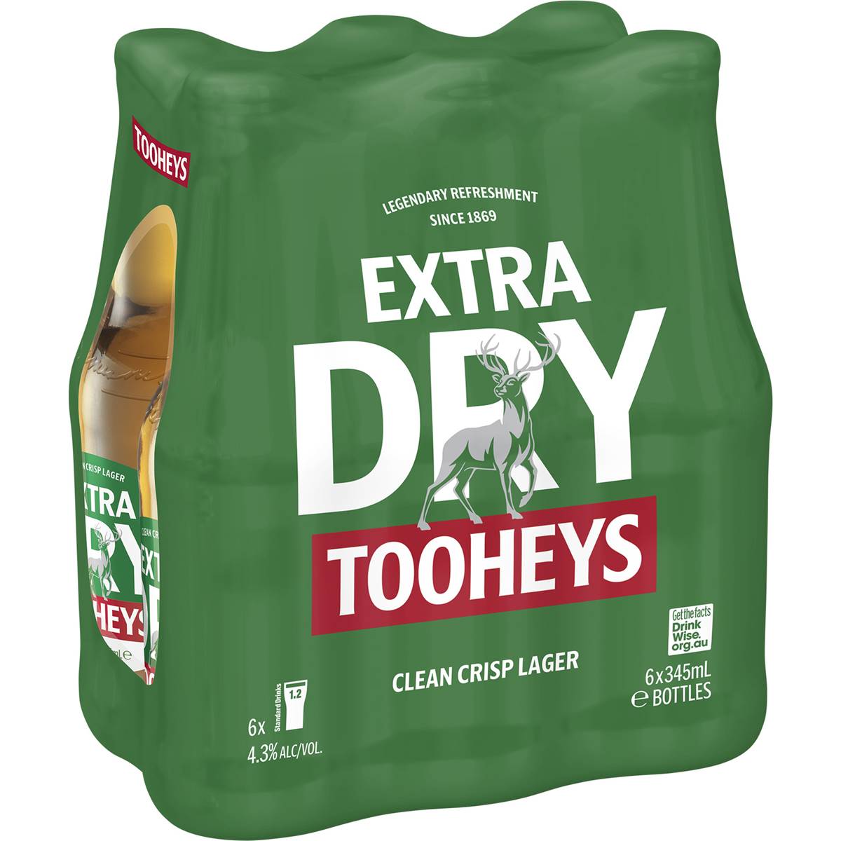 Tooheys Extra Dry Lager Stubbies