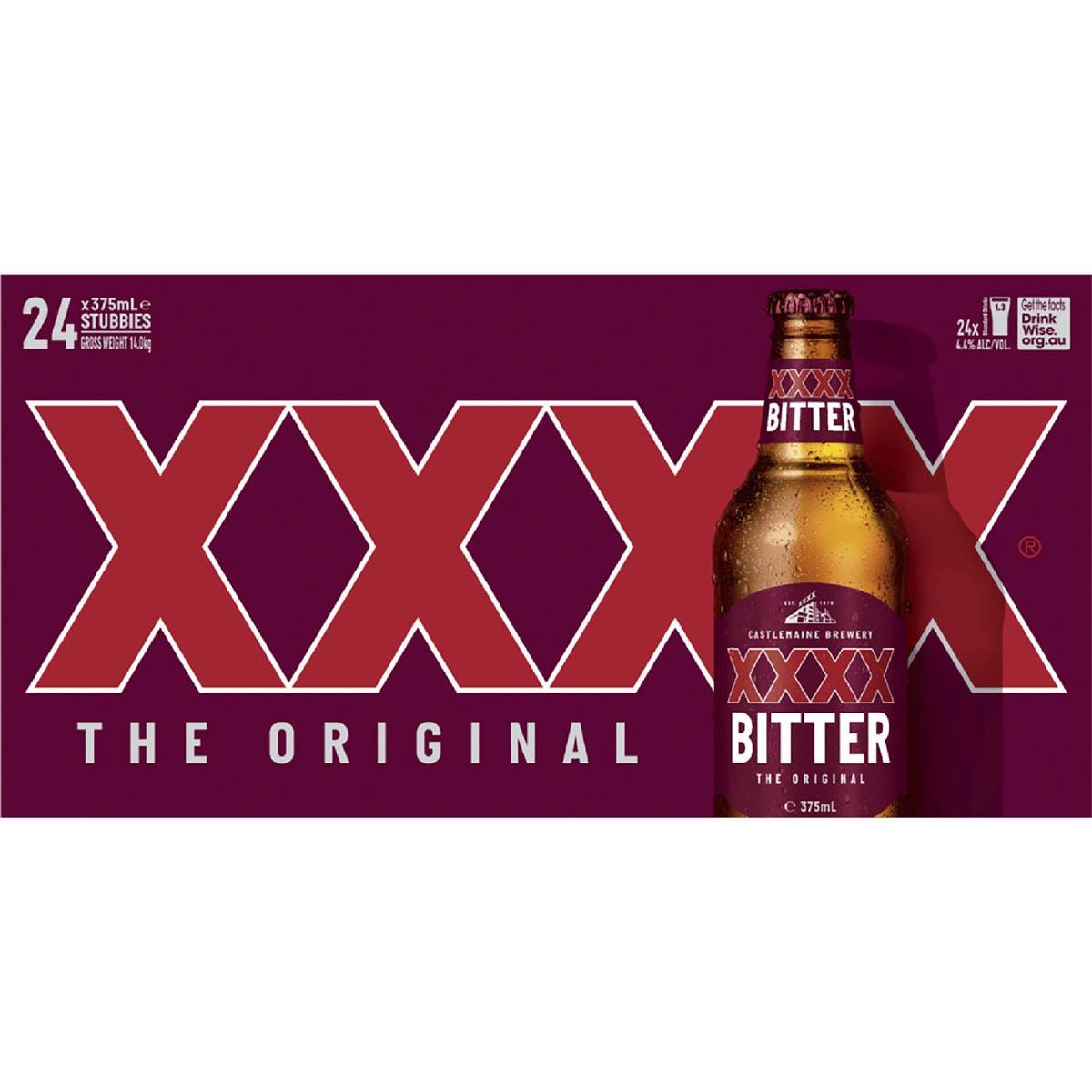Xxxx Bitter Bottle 375ml Woolworths