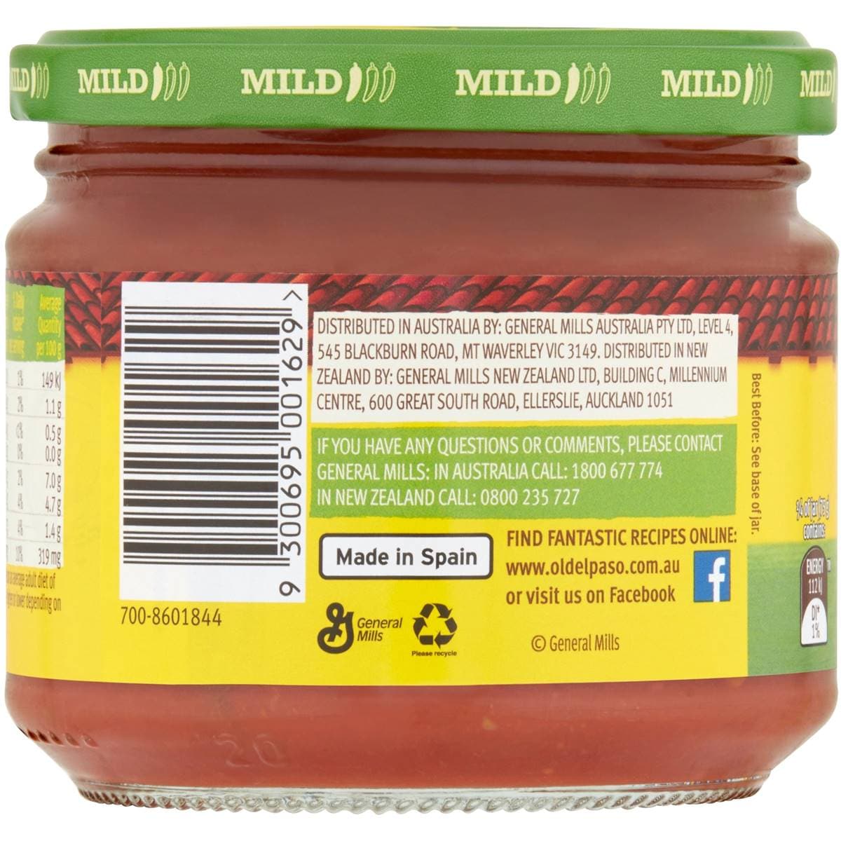 Old El Paso Mexican Chunky Tomato Salsa Dip Mild 300g Woolworths